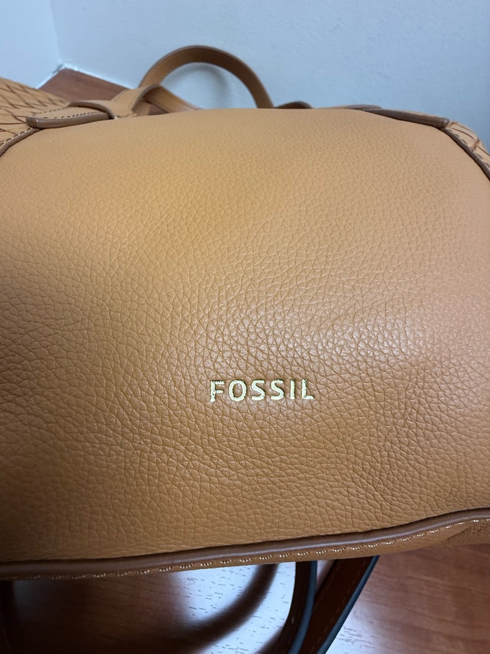 Fossil Skylar Satchel Hand Bag Brown Brandy Leather Crossbody Purse Women’s EUC - Picture 4 of 8